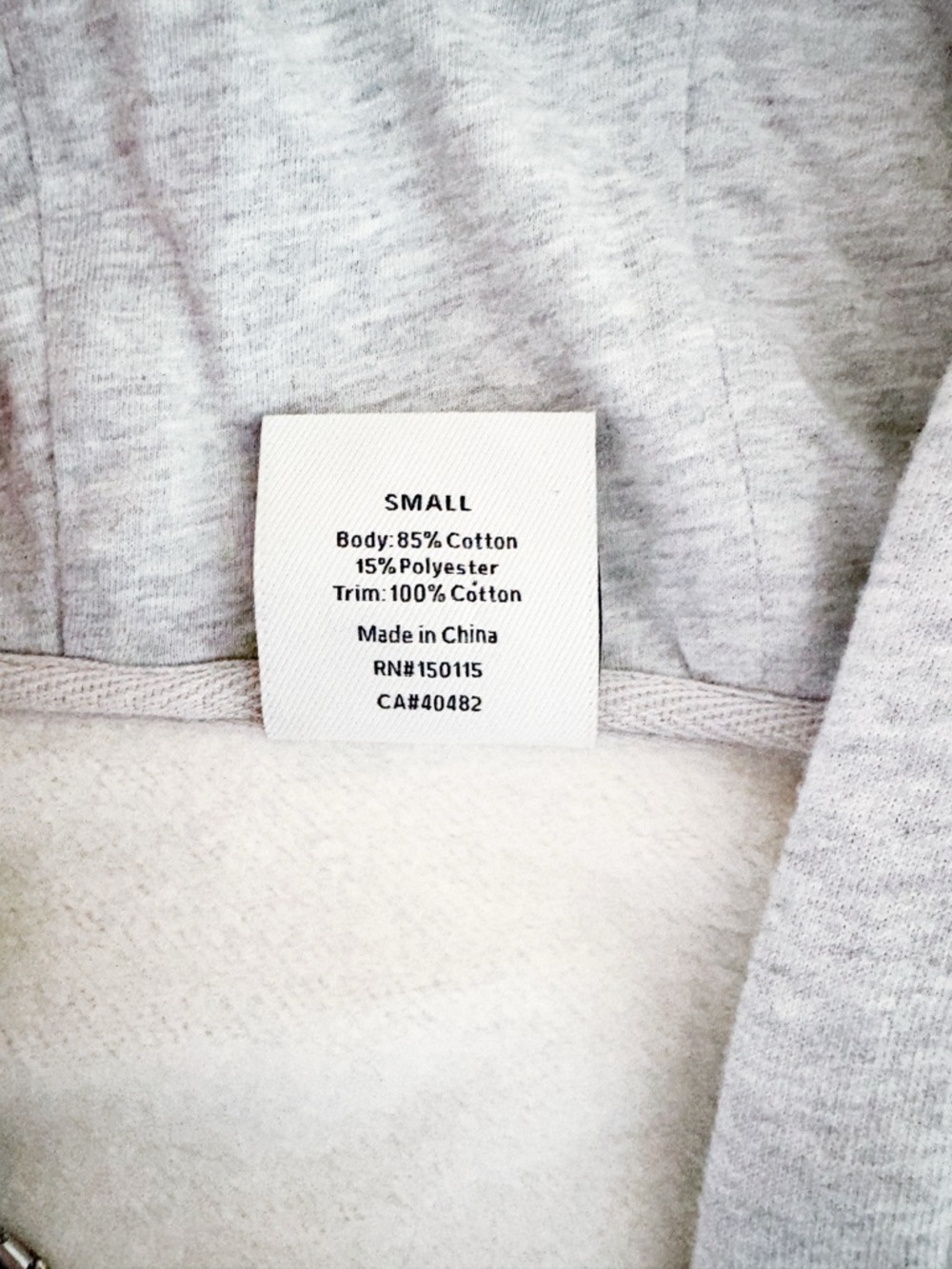 Varley Victoria Light Gray Zip-Up Hoodie with Drawstring Waist. Size Small - Picture 12 of 14